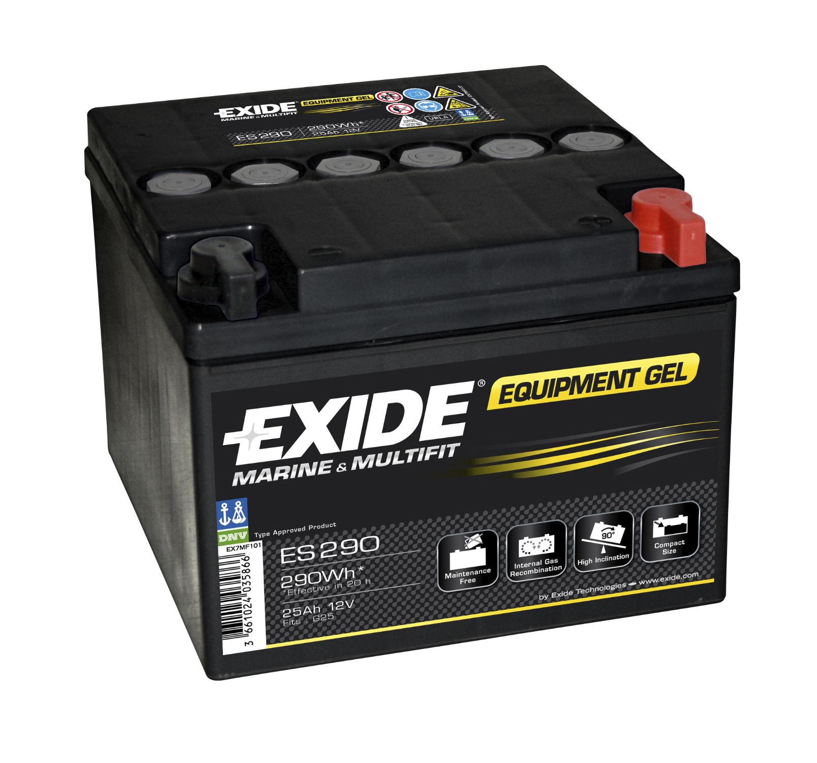 Nos Batteries - Gel Exide ES450 12V 40Ah
