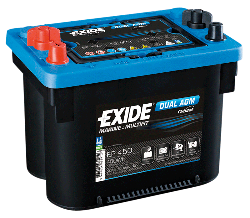 Bateria Exide AGM DUAL EP450